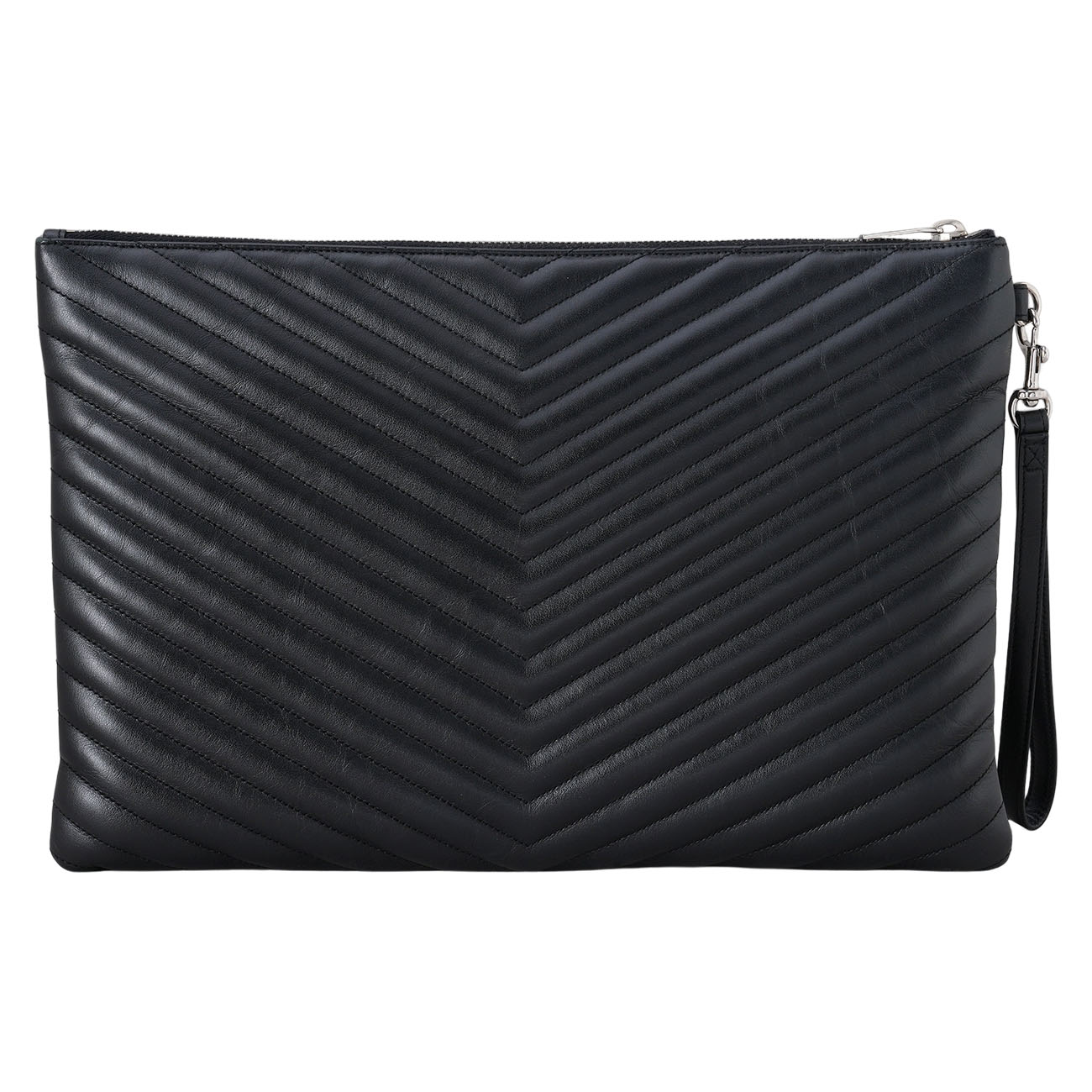 YVES SAINT LAURENT(USED)생로랑 모노그램 쉐브론 클러치